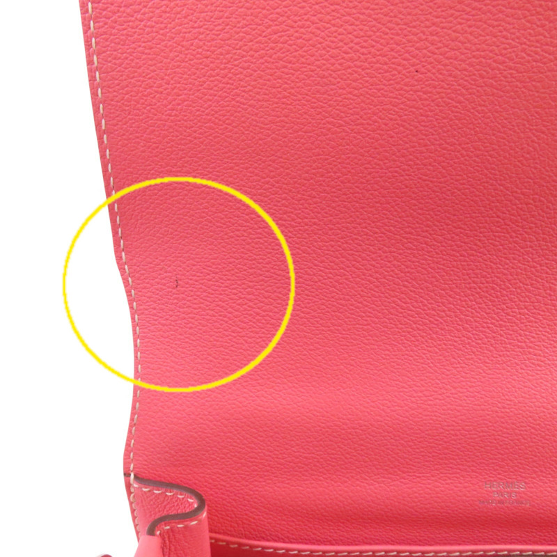 HERMES Evercolor皮革Roulis 23銀扣肩背袋-14