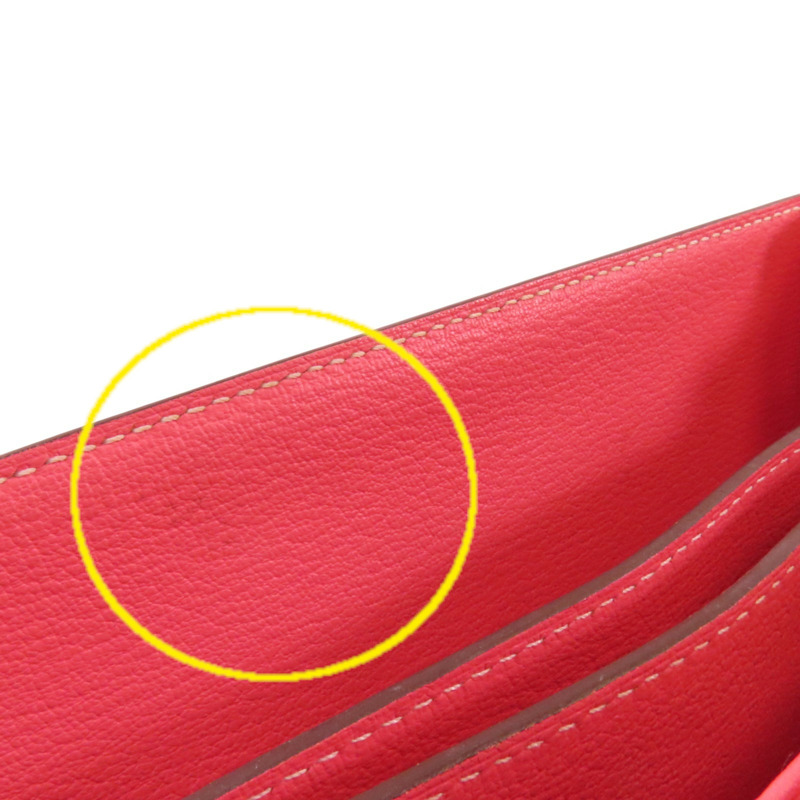 HERMES Evercolor皮革Roulis 23銀扣肩背袋-15