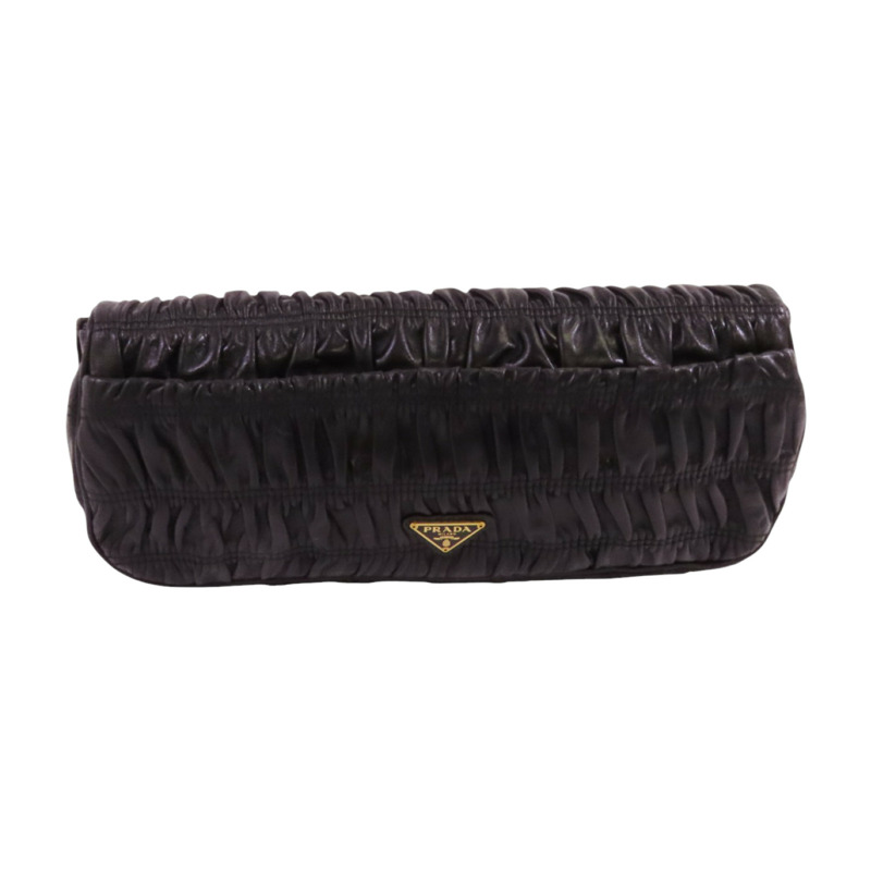 PRADA 牛皮皮革Capretto Graufre Clutch手拿包-1