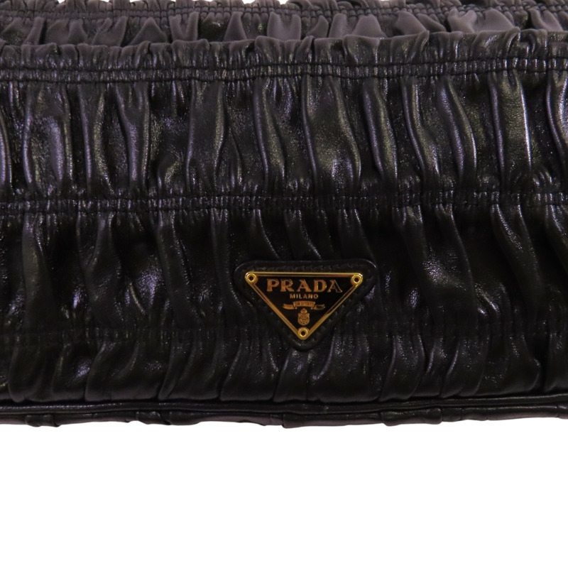 PRADA 牛皮皮革Capretto Graufre Clutch手拿包-7