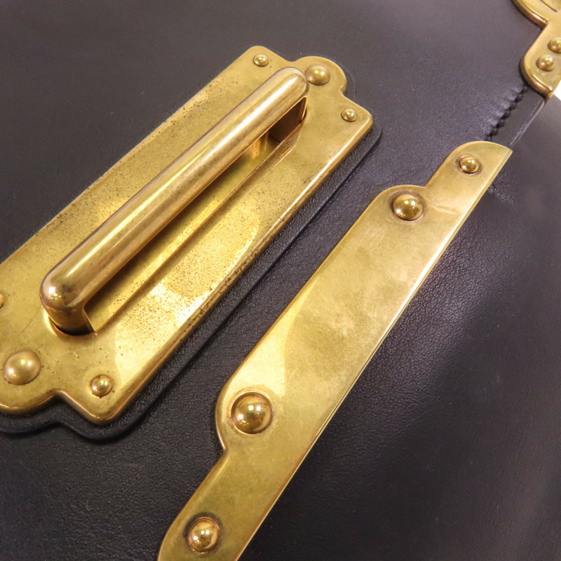 PRADA 牛皮皮革City Bag金扣肩背袋-14