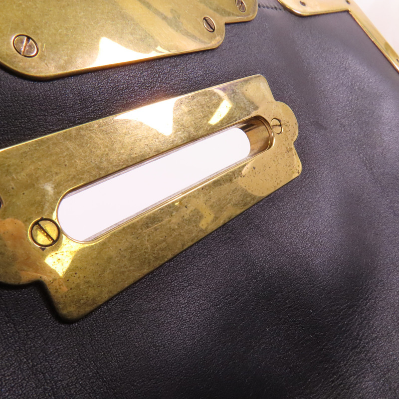 PRADA 牛皮皮革City Bag金扣肩背袋-15