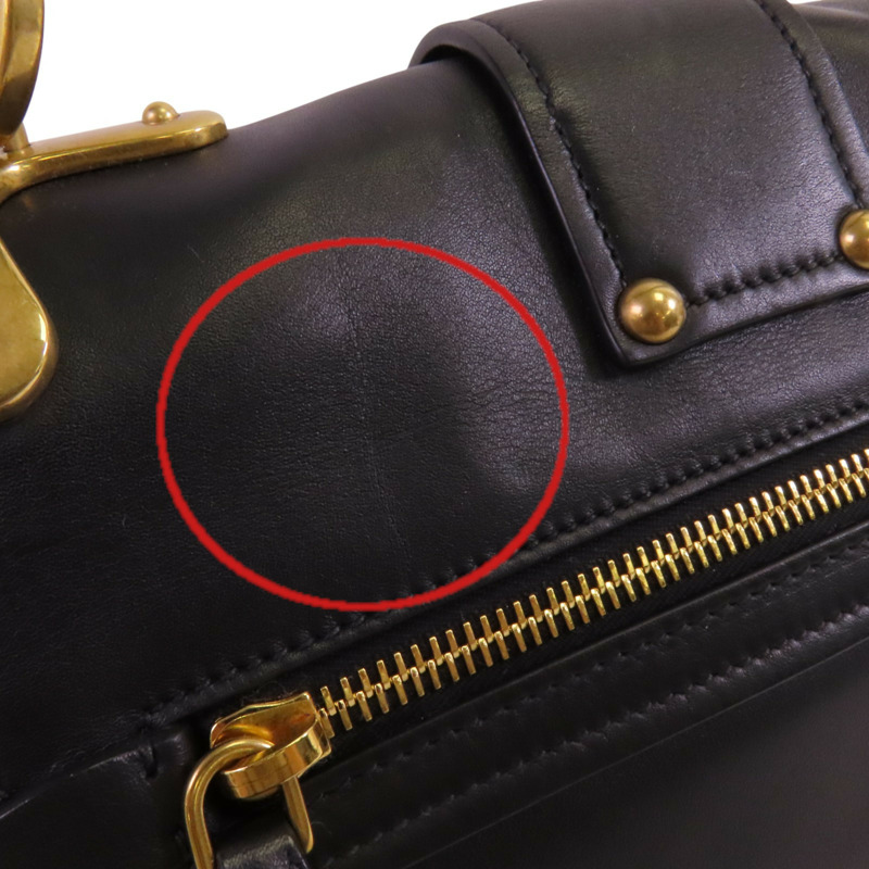 PRADA 牛皮皮革City Bag金扣肩背袋-18