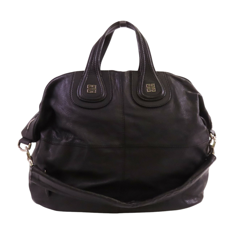 GIVENCHY 牛皮皮革Nightingale金扣手挽肩背兩用袋-0