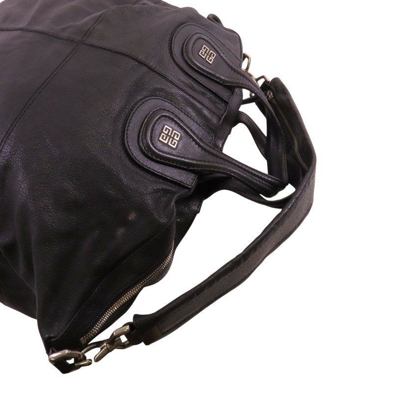 GIVENCHY 牛皮皮革Nightingale金扣手挽肩背兩用袋-7