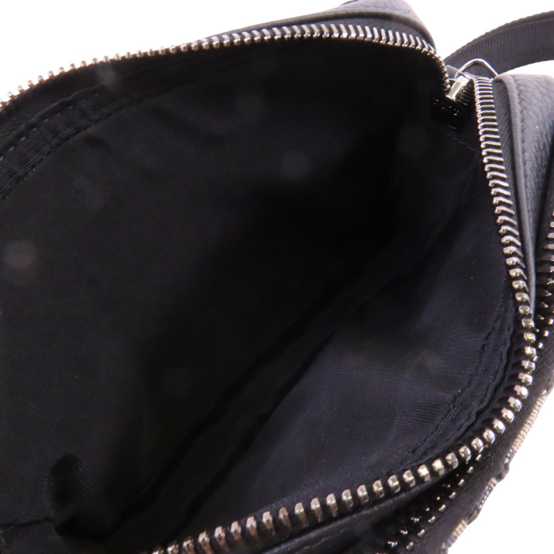 Dior Obriqur帆布Zipped Pouch With Strap銀扣肩背袋-5