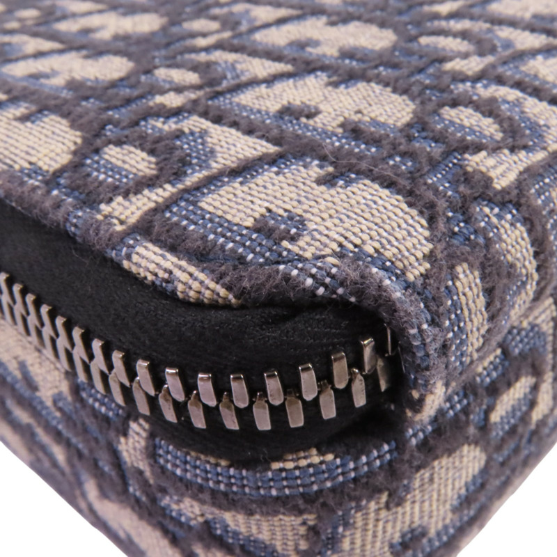 Dior Obriqur帆布Zipped Pouch With Strap銀扣肩背袋-10