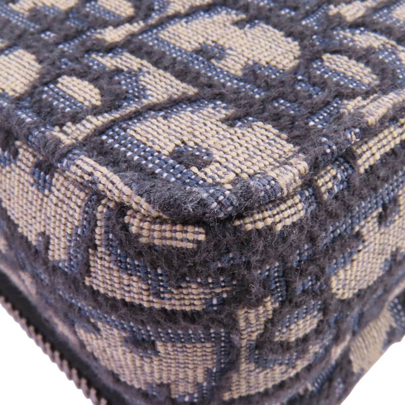 Dior Obriqur帆布Zipped Pouch With Strap銀扣肩背袋-12