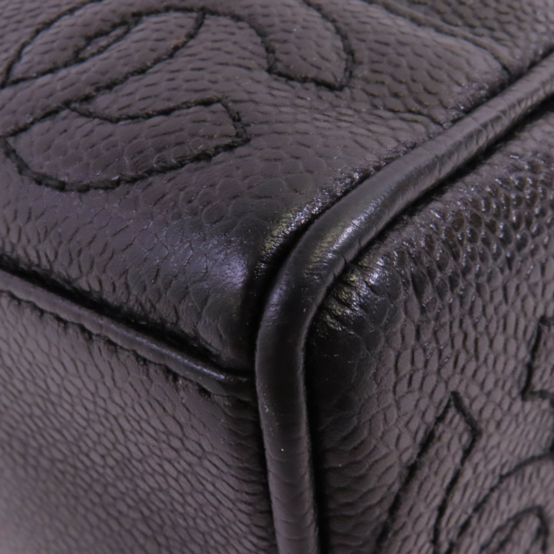 CHANEL 牛皮皮革Vintage Tote Bag金扣鏈帶肩背袋-13