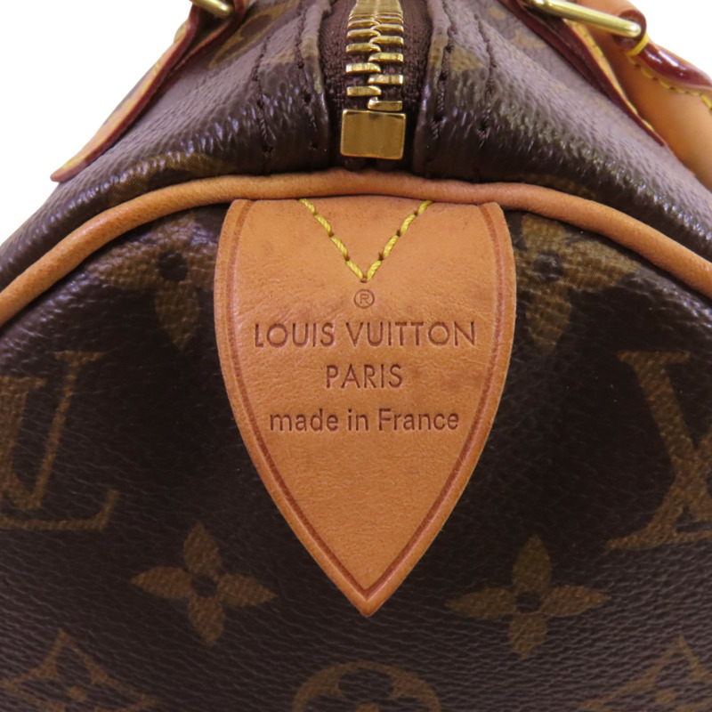 LOUIS VUITTON Monogram Speedy 30金扣手挽袋-5