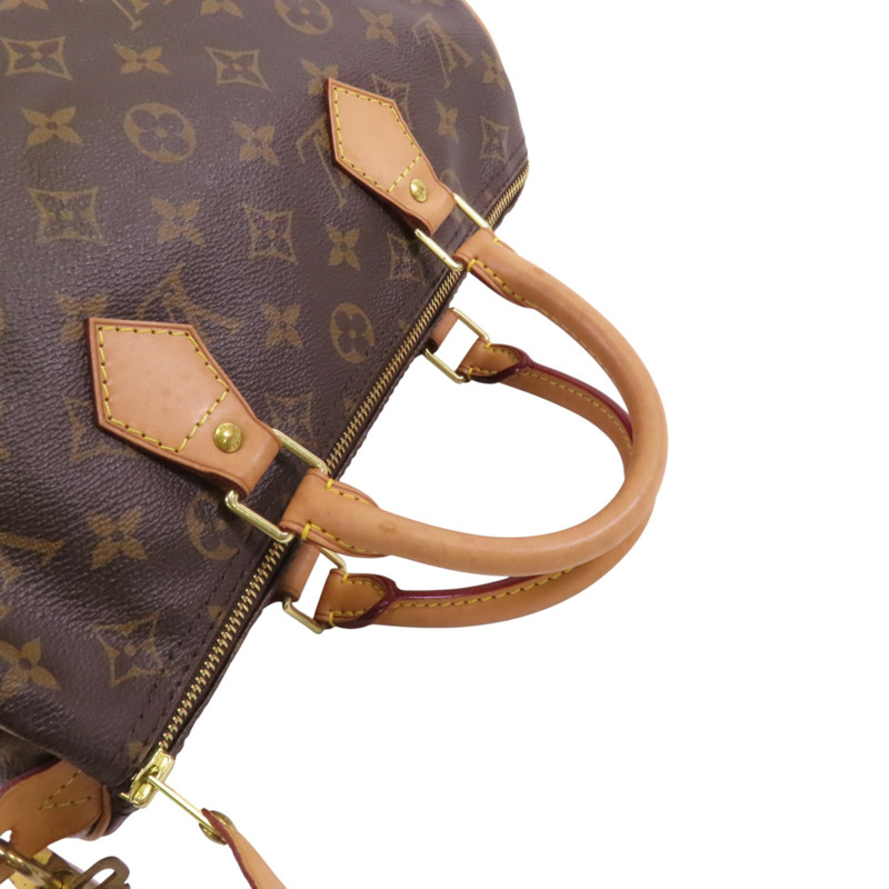 LOUIS VUITTON Monogram Speedy 30金扣手挽袋-7