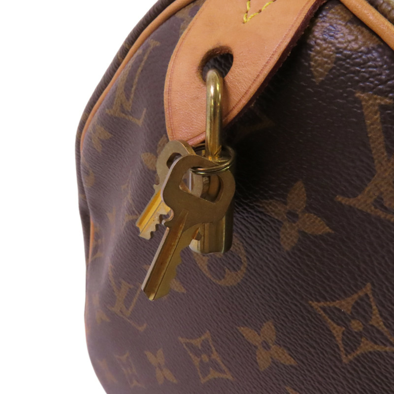 LOUIS VUITTON Monogram Speedy 30金扣手挽袋-8