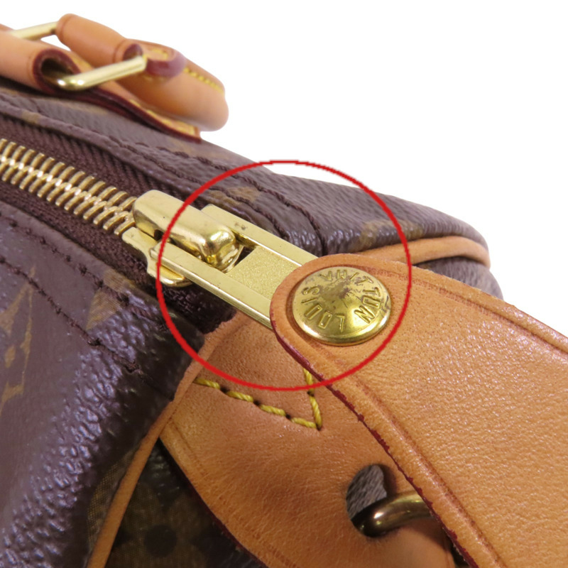 LOUIS VUITTON Monogram Speedy 30金扣手挽袋-14