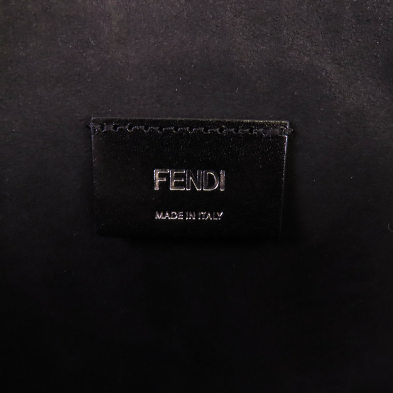 FENDI 牛皮皮革After Roma Pouch Shoulder銀扣肩背袋-5