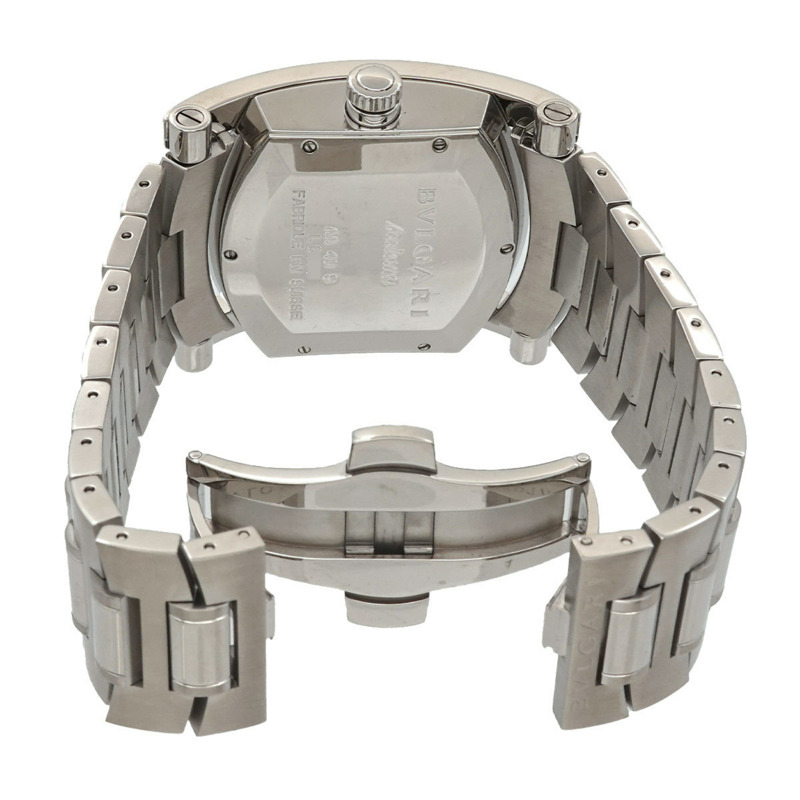 寶格麗 Assioma AA48S 男士腕錶，附日期顯示，銀色，自動上鍊-3