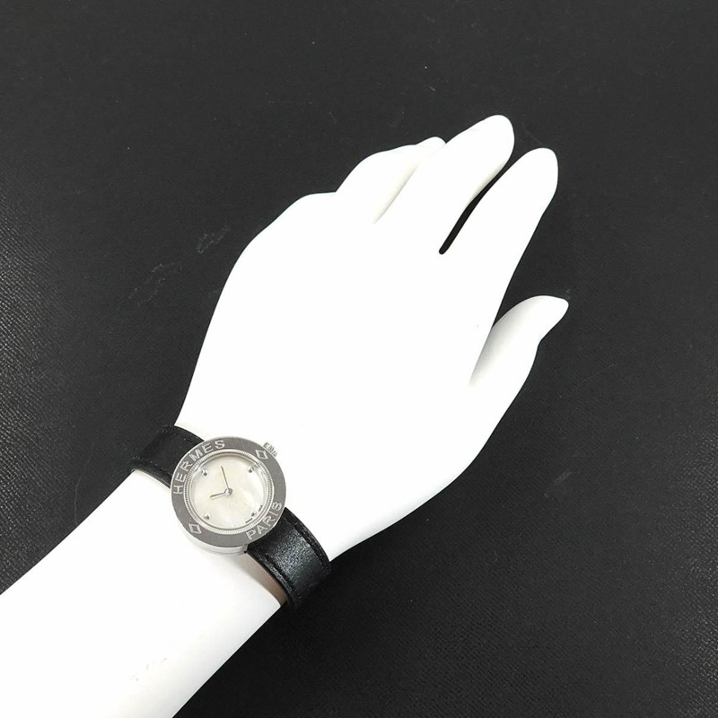 愛馬仕 Pass PP1.210 女士白色貝殼石英錶-3