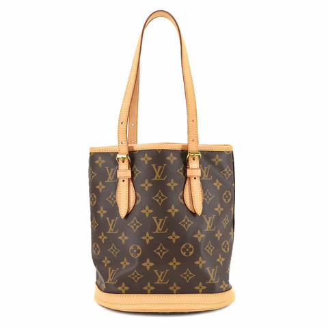 路易威登 Monogram Bucket PM 單肩包，棕色，M42238，金色五金配件