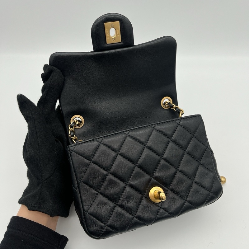Chanel 小方胖金球鏈包-9