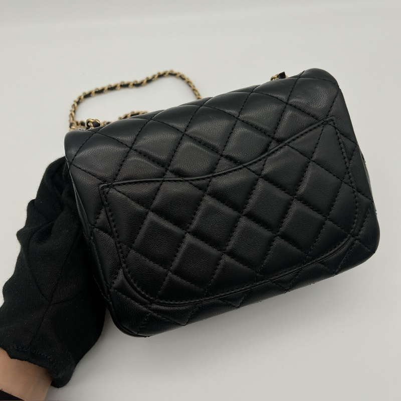 Chanel 小方胖金球鏈包-11