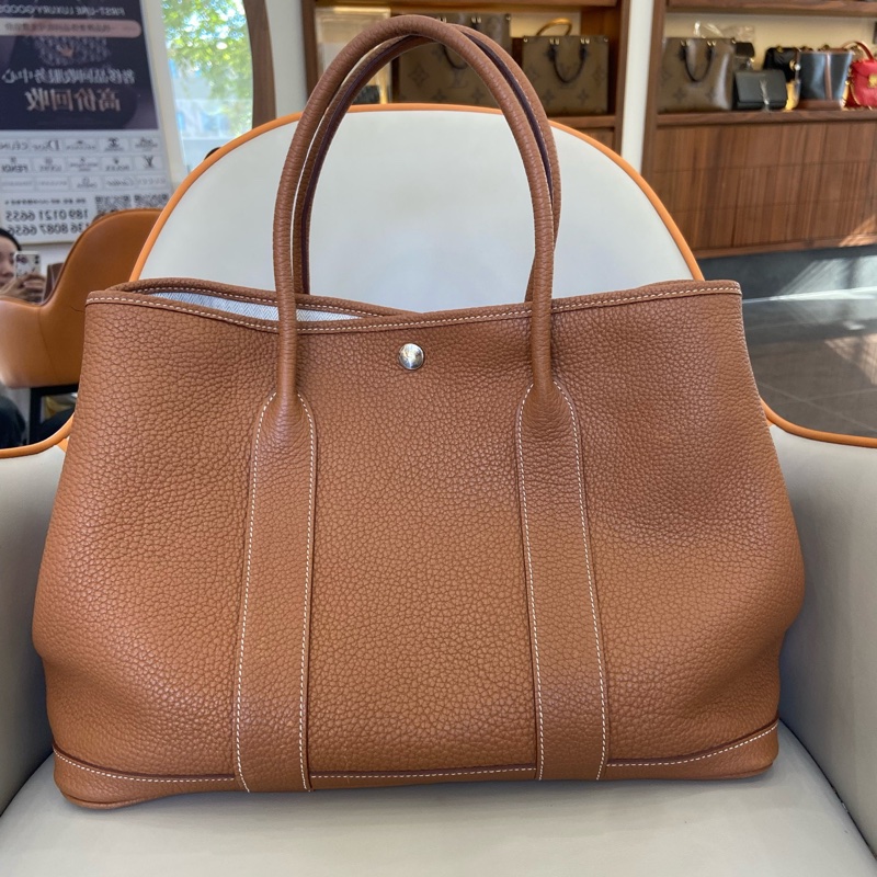 愛馬仕Hermes金棕花園36 D刻，尺寸36*26、，秋冬本命色包包 各種實用百搭款-0