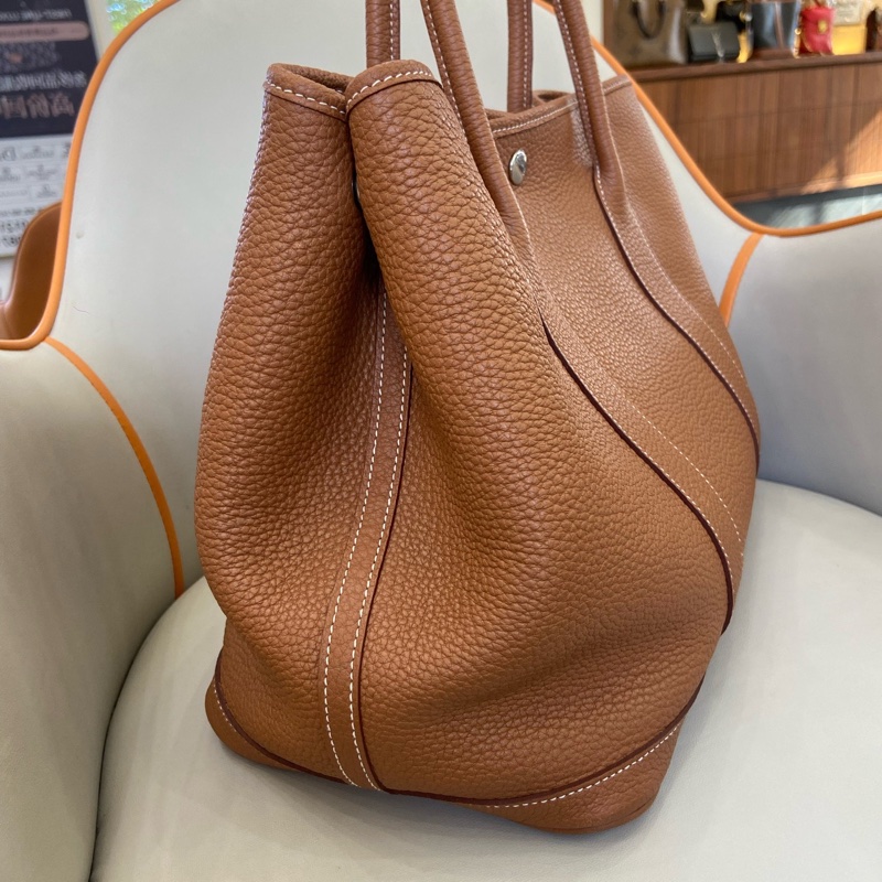 愛馬仕Hermes金棕花園36 D刻，尺寸36*26、，秋冬本命色包包 各種實用百搭款-1