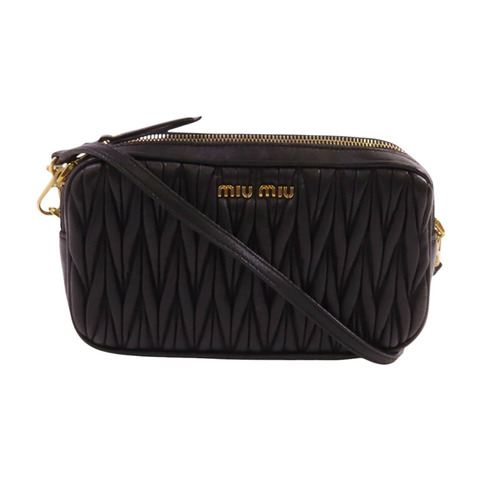 Miu Miu 羊皮皮革Shoulder Bag金扣肩背袋