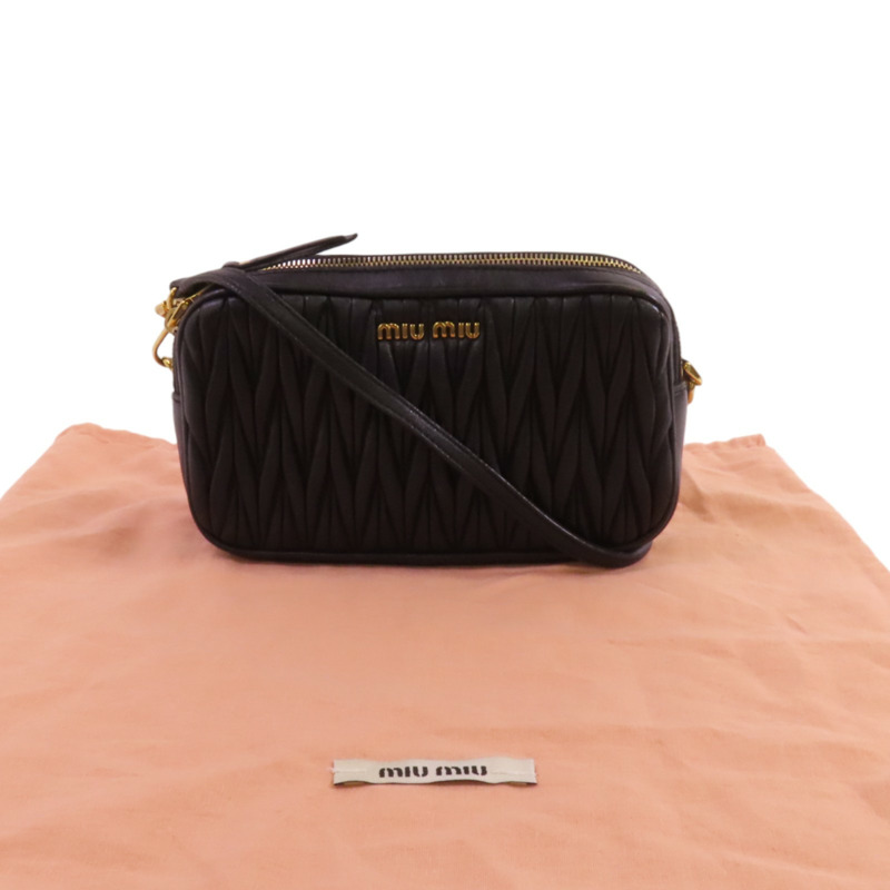 Miu Miu 羊皮皮革Shoulder Bag金扣肩背袋-9