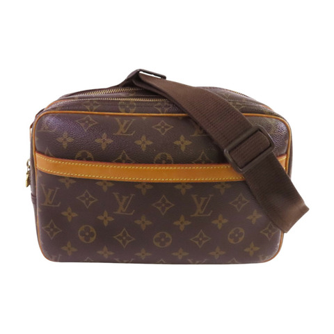 LOUIS VUITTON Monogram Reporter PM金扣肩背袋