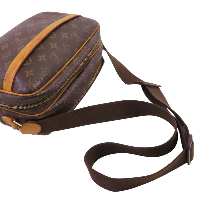 LOUIS VUITTON Monogram Reporter PM金扣肩背袋-8