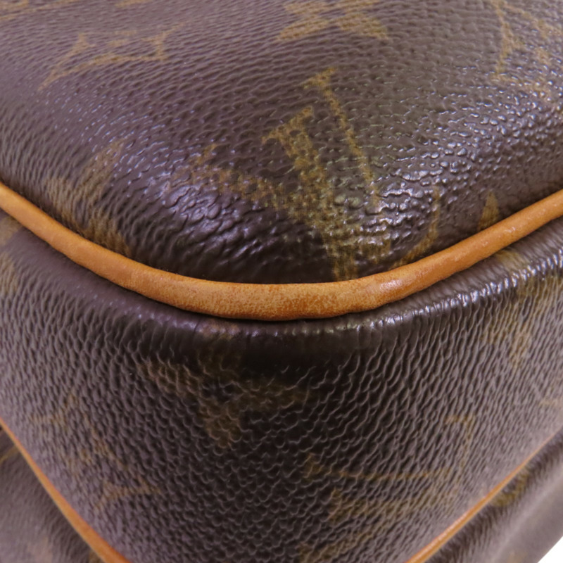 LOUIS VUITTON Monogram Reporter PM金扣肩背袋-10