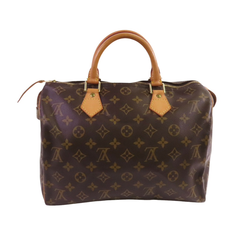 LOUIS VUITTON Monogram Speedy 30金扣手挽袋-1