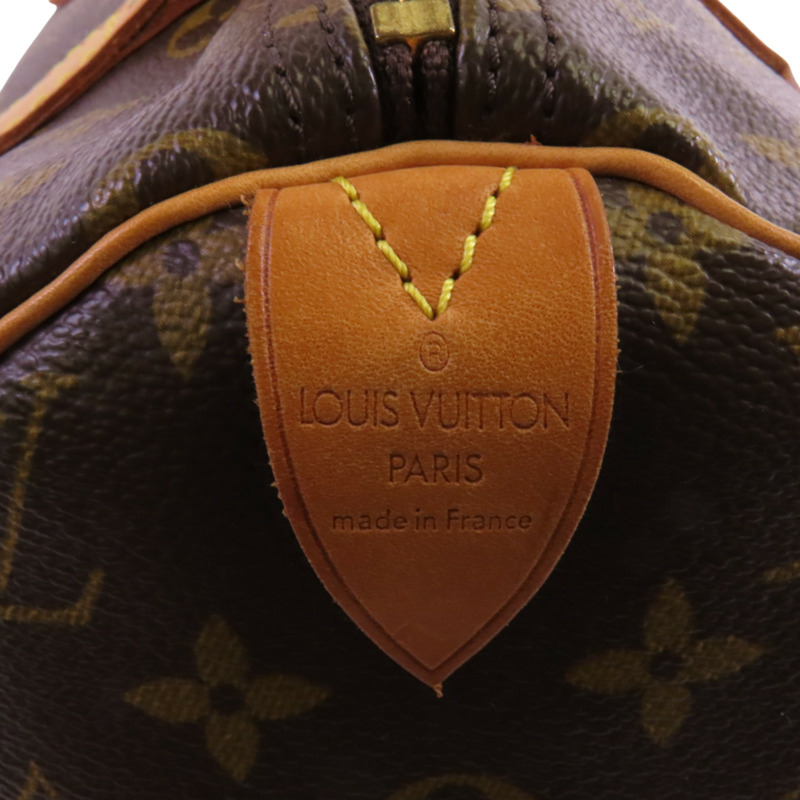 LOUIS VUITTON Monogram Speedy 30金扣手挽袋-5