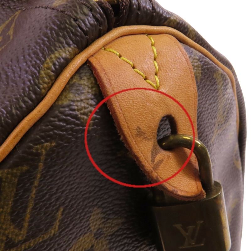 LOUIS VUITTON Monogram Speedy 30金扣手挽袋-14