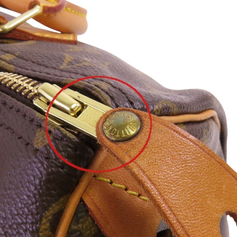 LOUIS VUITTON Monogram Speedy 30金扣手挽袋-15