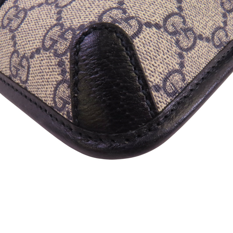 GUCCI 塗層帆布Ophidia GG Supreme銀扣腰包-11