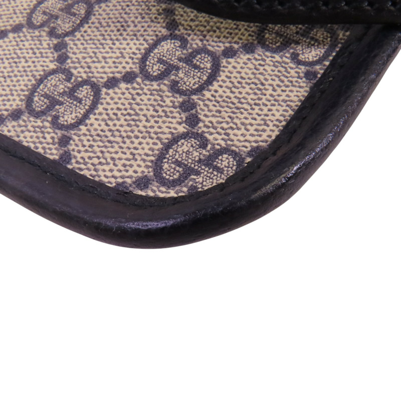 GUCCI 塗層帆布Ophidia GG Supreme銀扣腰包-13