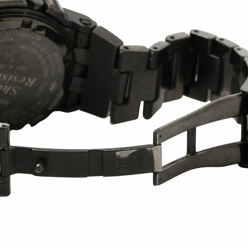 卡西歐 G-SHOCK 全金屬 5000 系列 GMWB5000MB1JF 黑色不鏽鋼男士數位手錶-5