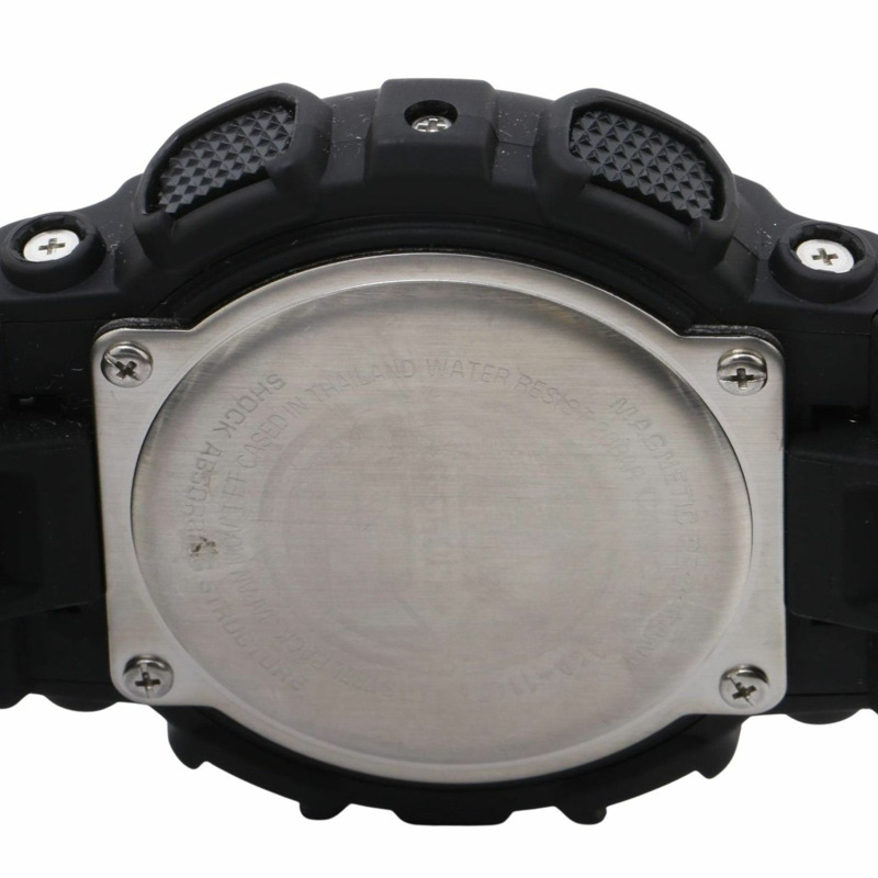 卡西歐 G-SHOCK 110 系列 GA114RE1AJR 黑色樹脂男士數位類比手錶-3