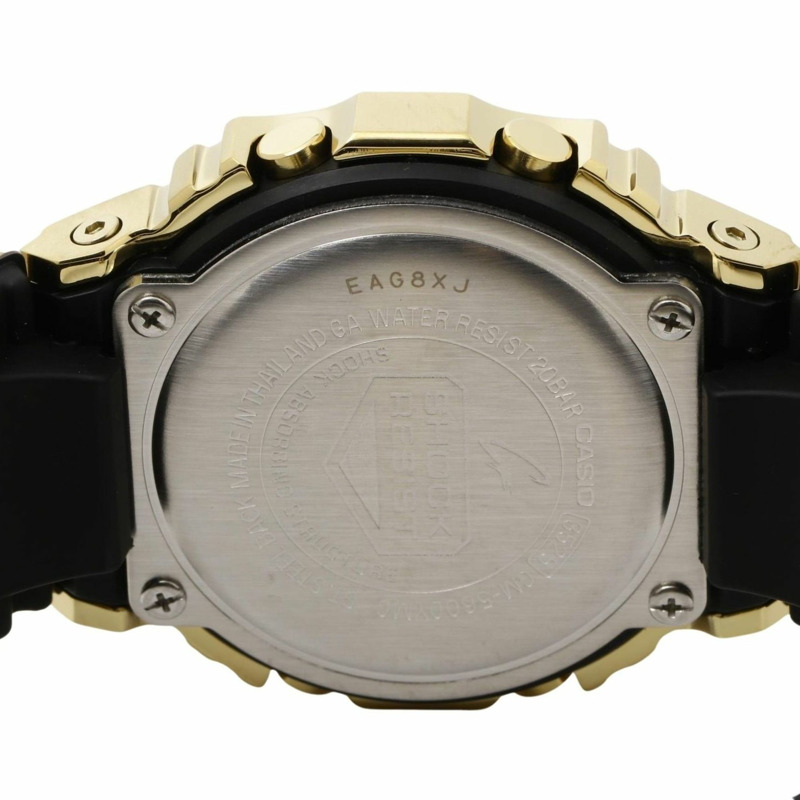 卡西歐 G-SHOCK GM5600YMG9JF 男士電子錶，金色/黑色樹脂/不鏽鋼-3