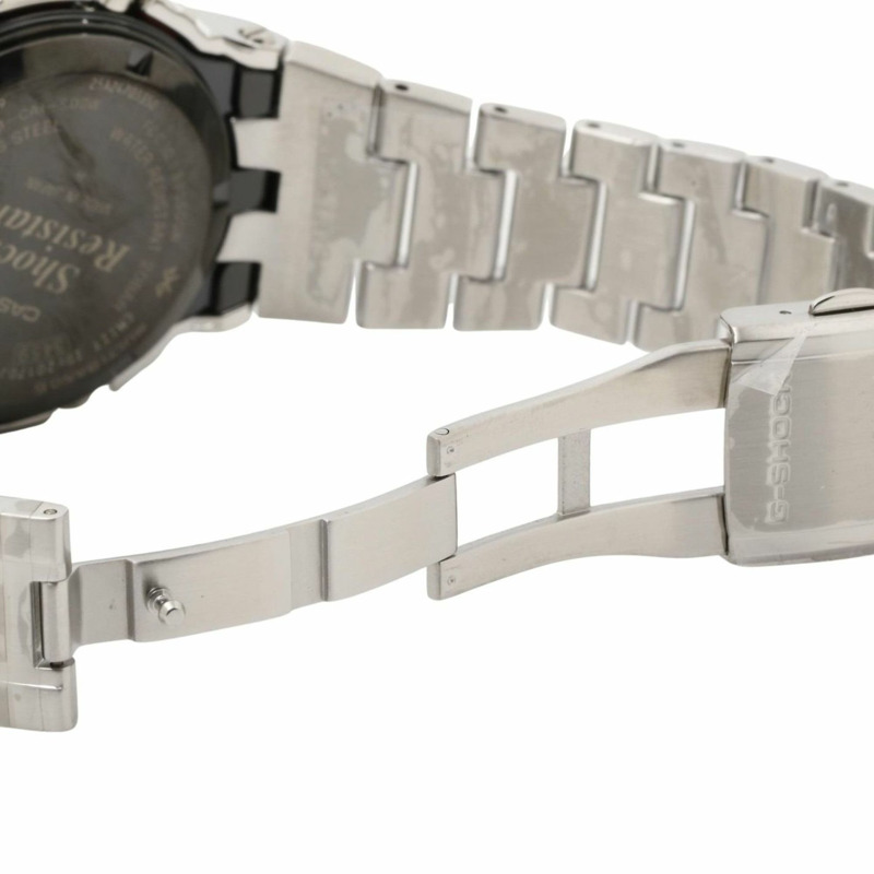 卡西歐 G-SHOCK 全金屬 5000 系列 GMWB5000D1JF 銀色不鏽鋼男士數位手錶-5