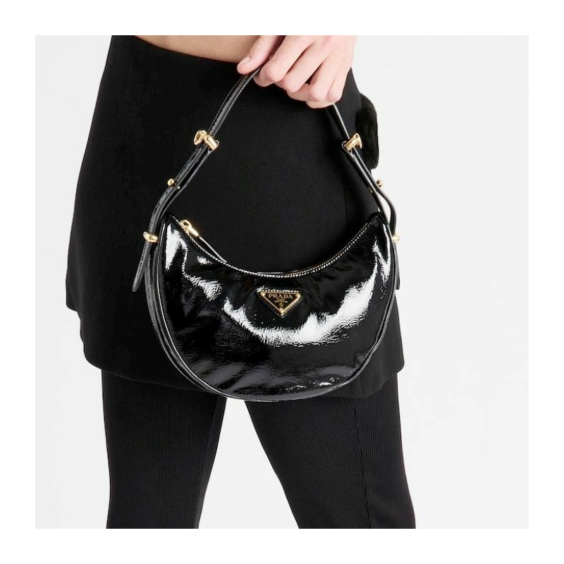 PRADA Arche Naplack漆皮肩包 F0002-14