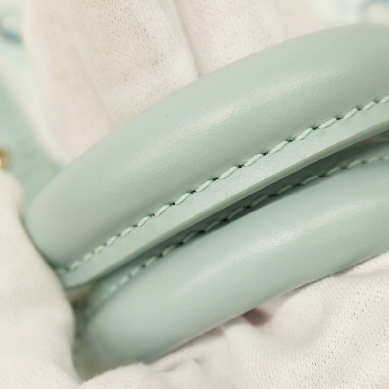 路易威登 Monogram Aqua Garden Keepall Bandouliere 25 手提包 M22527 白色/淺藍色 男士兩用包-7