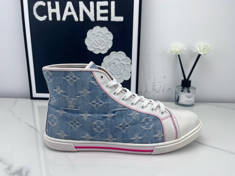 Louis vuitton路易威登 lv牛仔藍帆布鞋 38碼 98新-5