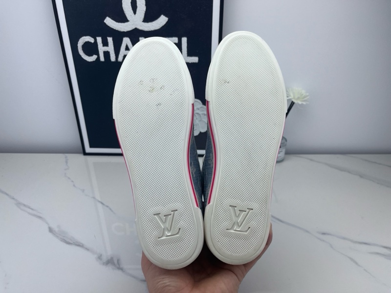 Louis vuitton路易威登 lv牛仔藍帆布鞋 38碼 98新-7