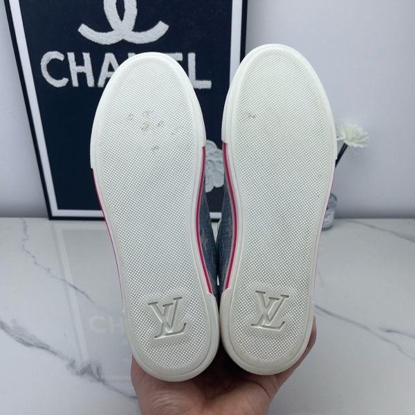Louis vuitton路易威登 lv牛仔藍帆布鞋 38碼 98新-9