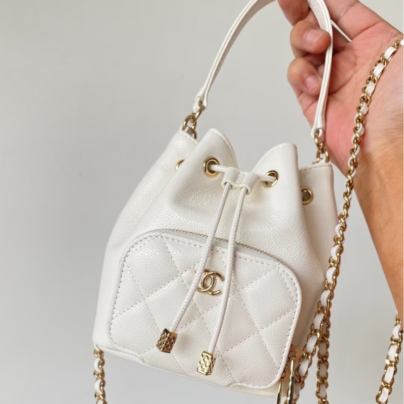 ✨Chanel 25B 白金小水桶包 晶片款🤍-0