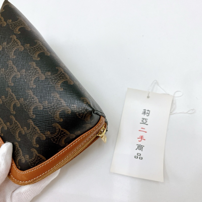 莉亞精品♡Celine 老花貝殼包 二手-8