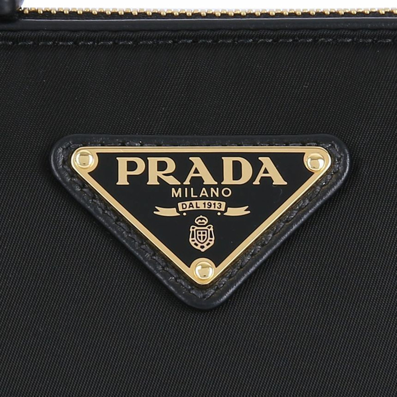 PRADA 尼龍皮革肩背包 1BC234 2C8Q F0002-5
