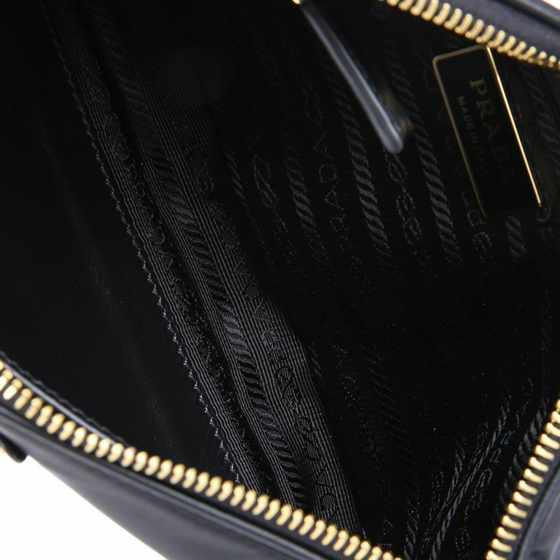 PRADA 尼龍皮革肩背包 1BC234 2C8Q F0002-9