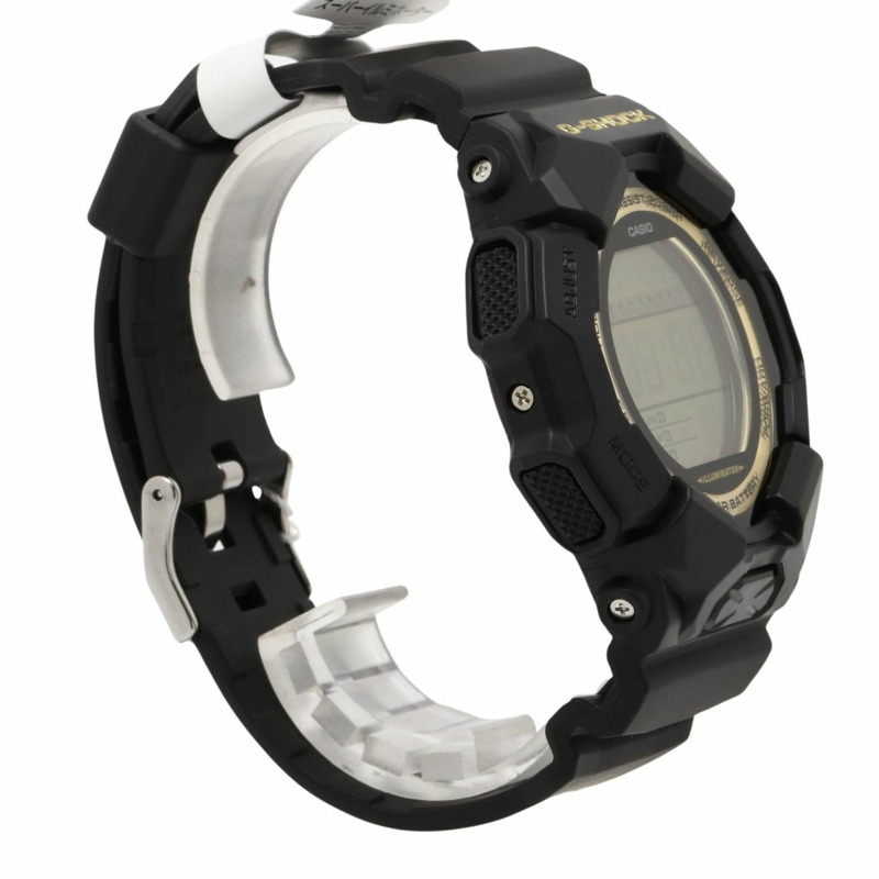 卡西歐 G-SHOCK GD010 系列 GD010GB1A9JF 男士數位手錶，黑色碳纖維/樹脂-2